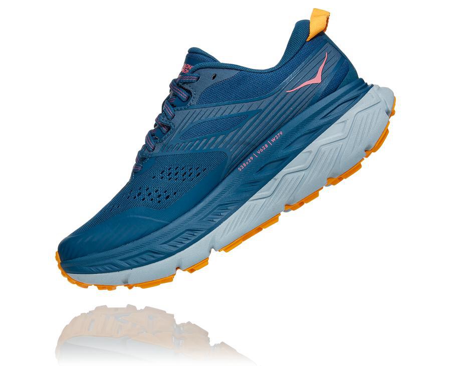 Hoka One One Trail Schoenen Dames - Stinson Atr 6 - Blauw - RV5167230